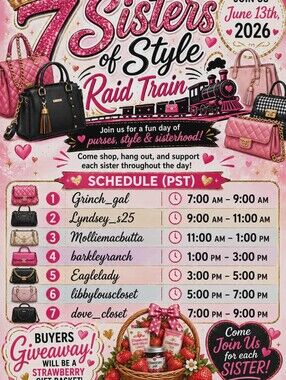 1-20 Unlisted Numbers 7 Sister Style Raid Train Show